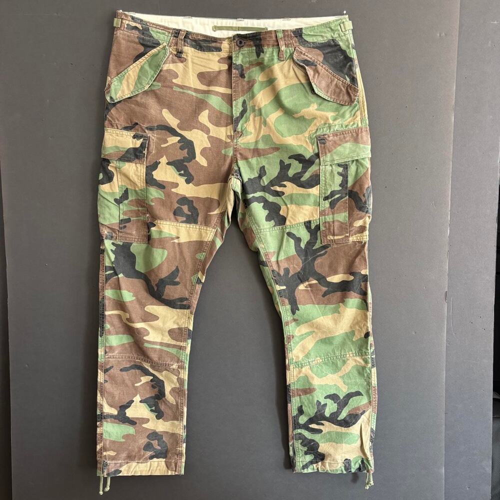 Polo Ralph Lauren Surplus Camo Cargo Utility Pants Military Y2K Mens Size 36x30